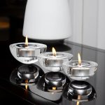 Bougeoir Cristal Dôme élégant pour décoration intérieure