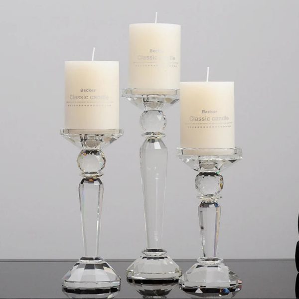 Bougeoir Cristal Fuselé élégant et moderne