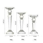 Bougeoir en cristal pour éclairage doux et romantique