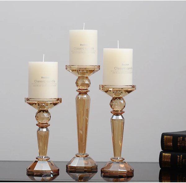 Bougeoir en cristal pour une ambiance chaleureuse