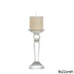 Bougeoir en cristal, idéal pour bougies standards
