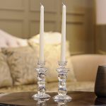 Accessoire de table bougeoir en cristal chic et moderne