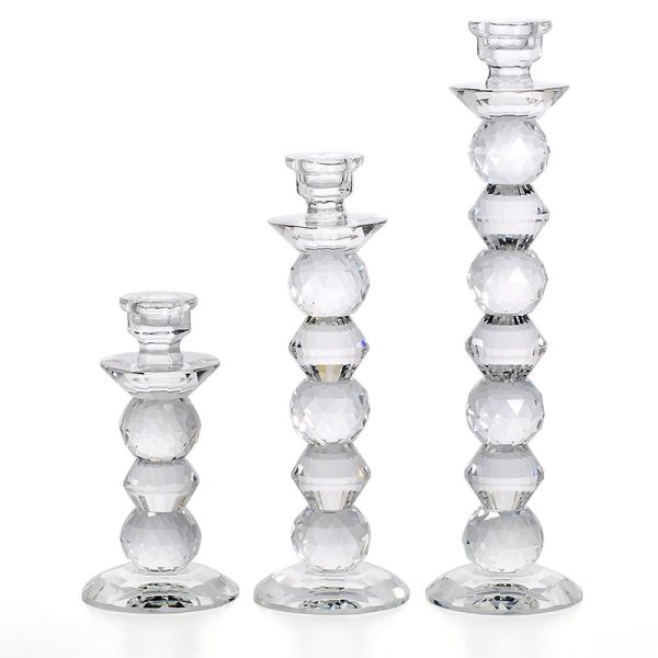 Bougeoir en cristal moderne, idéal pour embellir l'espace