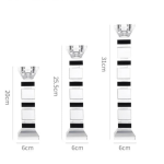 Bougeoir noir en cristal, ajout raffiné à votre décor