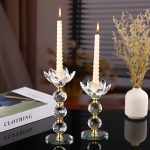 Bougeoir Cristal Rococo élégant et raffiné