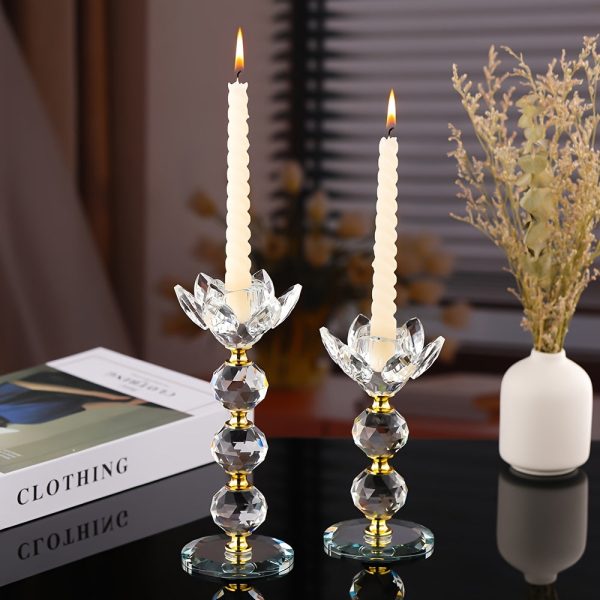 Bougeoir Cristal Rococo élégant et raffiné