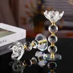 Bougeoir en cristal au style Rococo