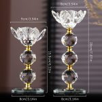 Bougeoir en cristal pour une touche vintage raffinée