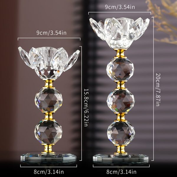 Bougeoir en cristal pour une touche vintage raffinée