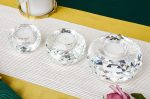 Bougeoir en cristal, design rond pour ambiance chic