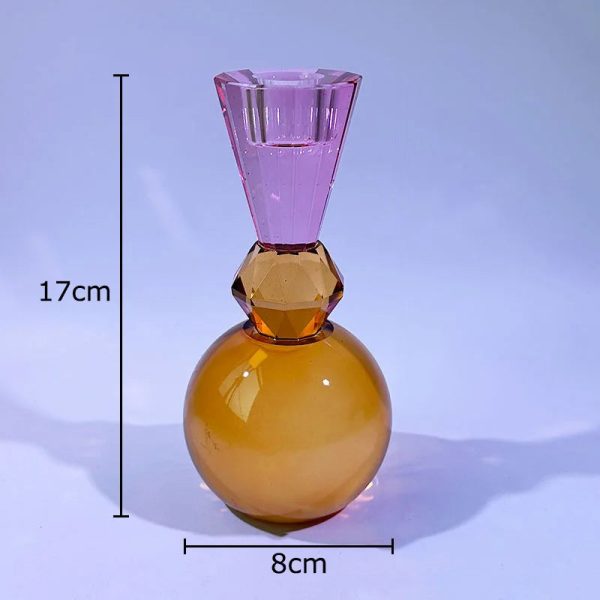 Bougeoir cristallin au design intemporel et raffiné