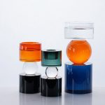 Bougeoir vintage en cristal, parfait pour une ambiance chaleureuse