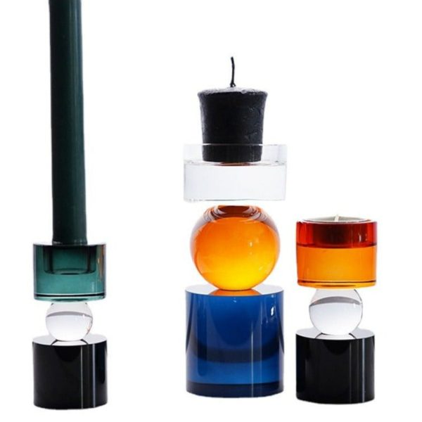 Bougeoir en cristal, style vintage pour un éclairage romantique