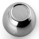 Set de bougeoirs au style contemporain en argent