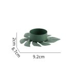 Élégance dorée avec bougeoir Monstera