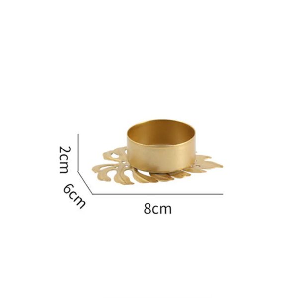 Bougeoir Monstera pour décoration intérieure