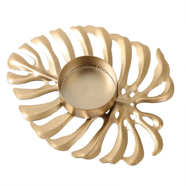 Bougeoir Monstera en décoration moderne