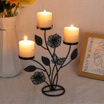 Bougeoir doré moderne pour une ambiance chaleureuse