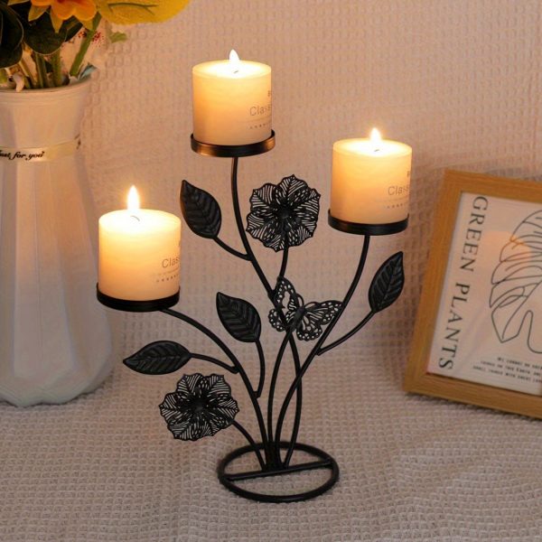 Bougeoir doré moderne pour une ambiance chaleureuse