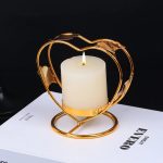 Bougeoir doré au design élégant Ginkgo