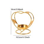 Accessoire de décoration : bougeoir doré Ginkgo