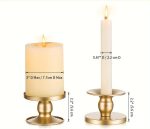 Bougeoirs dorés pour une ambiance chaleureuse et stylée