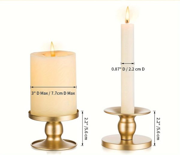 Bougeoirs dorés pour une ambiance chaleureuse et stylée