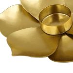 Bougeoir lotus doré pour intérieur raffiné