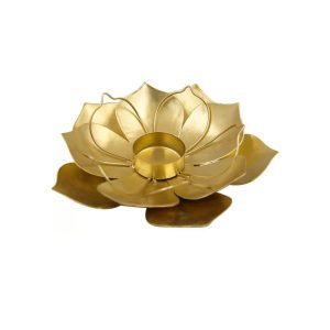 Accessoire de décoration doré lotus