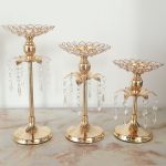 Bougeoir doré Pampille, pièce maîtresse pour votre table