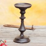 Bougeoir Noir au look vintage en Fonte