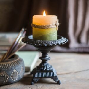 Bougeoir en Fonte Rétro, élégant et durable