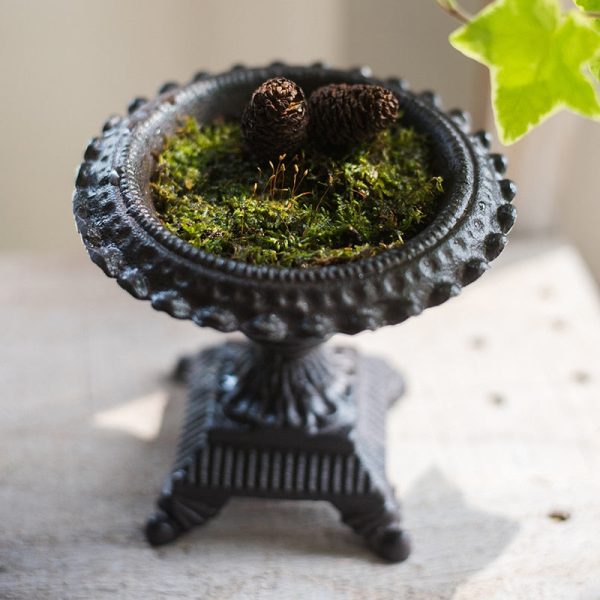 Accessoire en fer forgé, bougeoir vintage