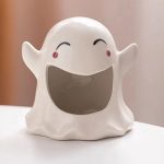 Bougeoir céramique artistique fantôme