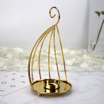 Accessoire de table : bougeoir doré Felouque chic