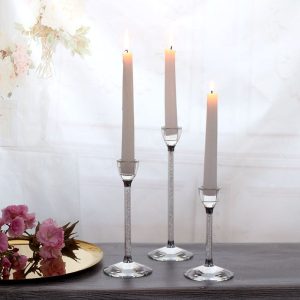 Bougeoir en cristal pour une ambiance chaleureuse