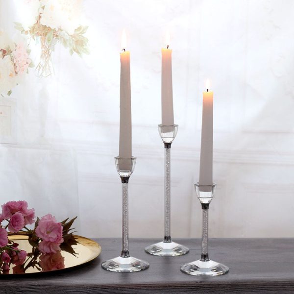 Bougeoir en cristal pour une ambiance chaleureuse