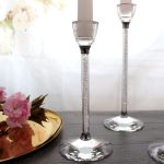 Flûte en cristal pour bougie, style moderne