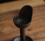 Bougeoir en métal forgé, support stable et chic