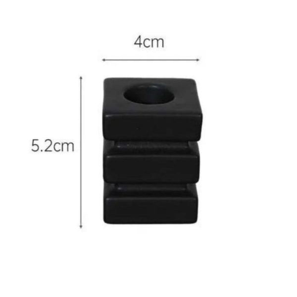 Accessoire déco : bougeoir céramique géométrique