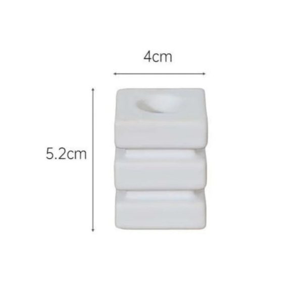 Bougeoir céramique avec motif géométrique original