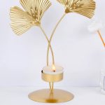 Bougeoir décoratif Ginkgo, style moderne et lumineux