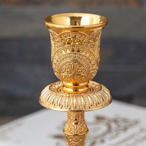 Accessoire décoratif en métal pour bougies