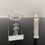 Élégant bougeoir en verre pour ambiance spirituelle