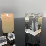 Verre décoratif avec effet holographique chrétien