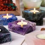 Porte bougie spirituel en lithothérapie