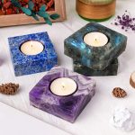 Accessoire de méditation : bougeoir lithothérapie