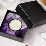 Support de bougie en pierre pour relaxation