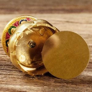 Accessoire décoratif Lotus en fonte dorée