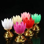 Bougeoir Lotus LED pour ambiance spirituelle